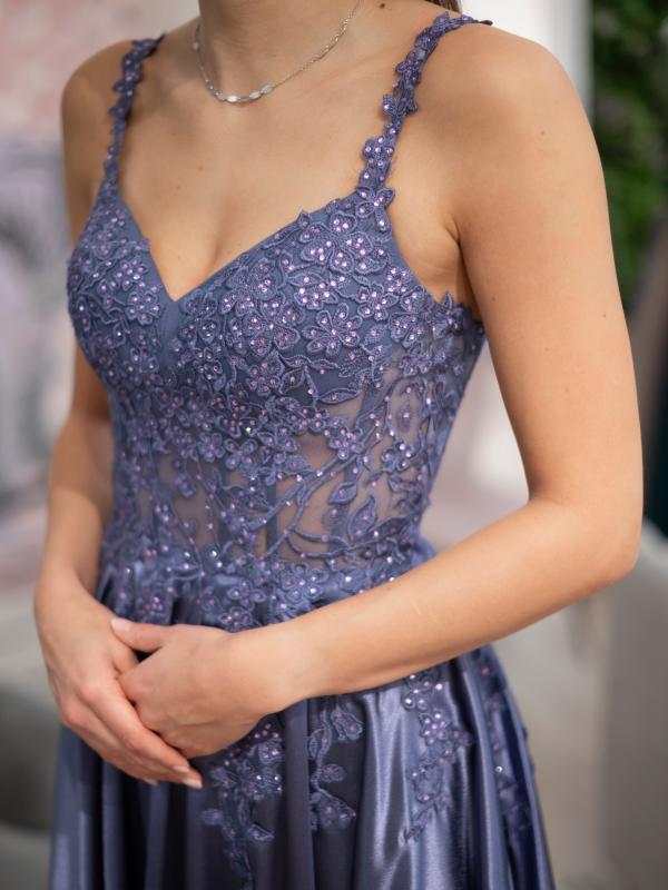 Satinkleid Lucielou, lavendel d