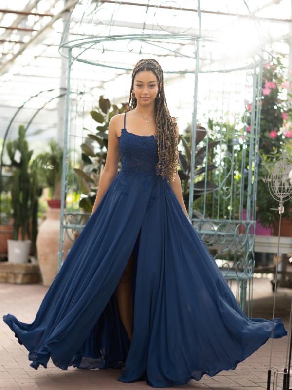 Abendkleid Marina, dunkelblau v2