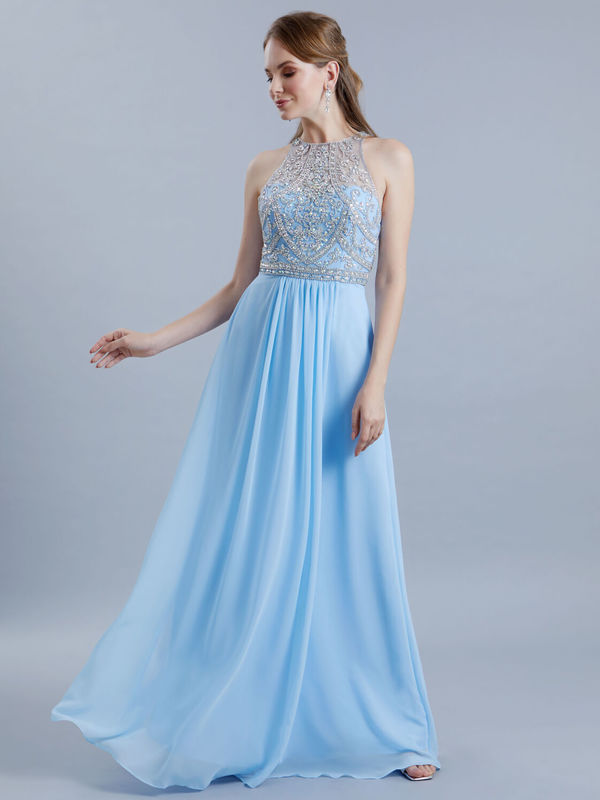 Abendkleid Olcay, himmelblau v