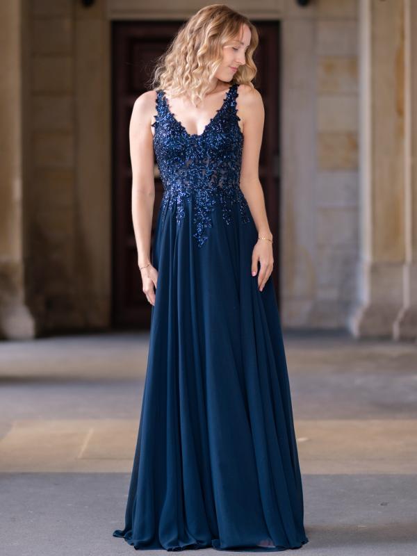 Abendkleid Alexis, dunkelblau v