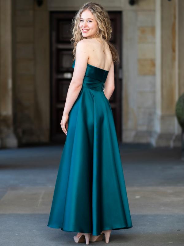 Abendkleid Midi Agnes, dunkelgrün h
