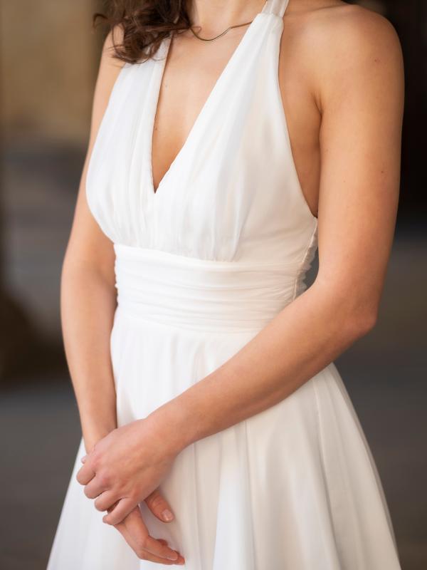 Cocktailkleid Mila, weiß d