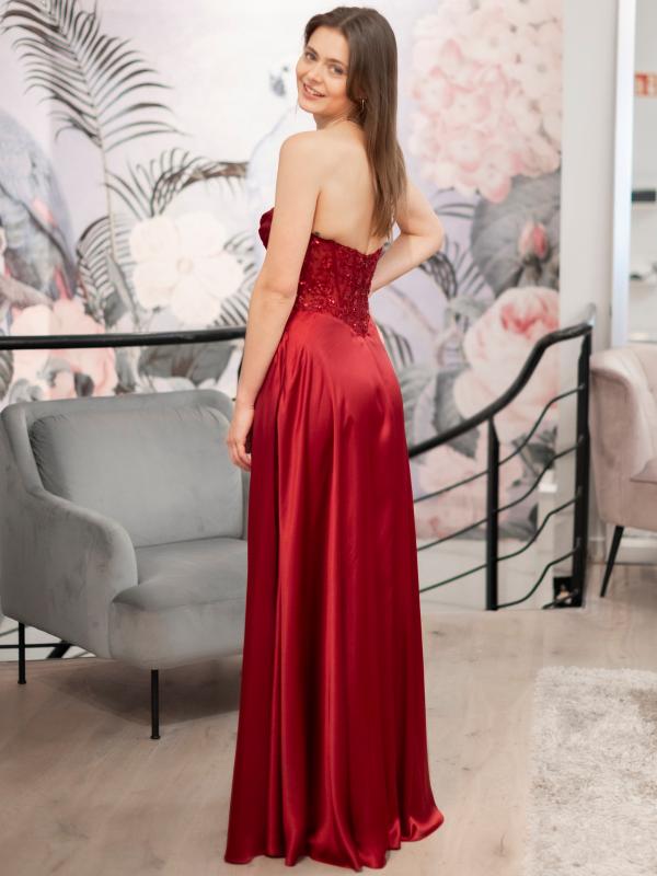 Abendkleid Ariana, weinrot h