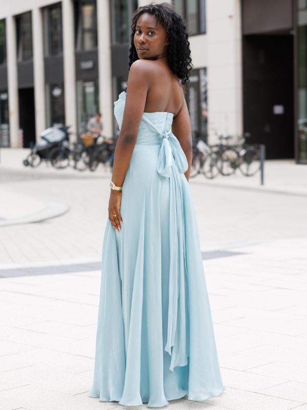 Abendkleid Frieda, salbeigrün h
