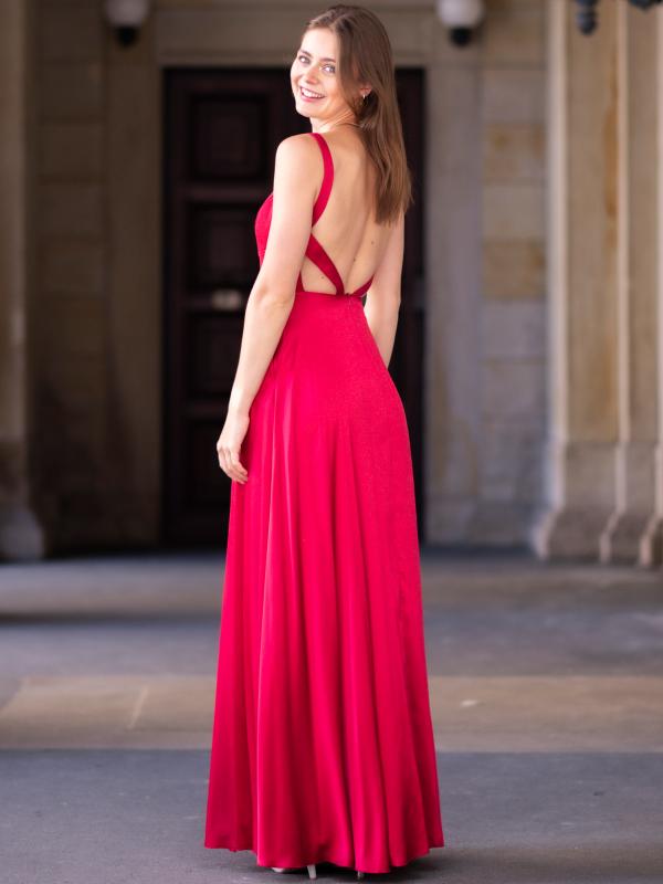 Abendkleid Hermine-Li, weinrot h