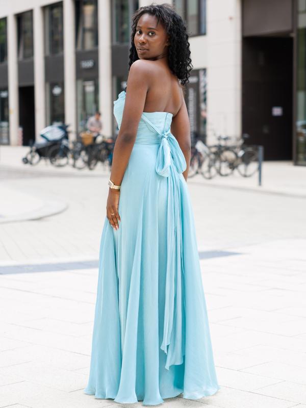 Abendkleid Frieda, salbeigrün h