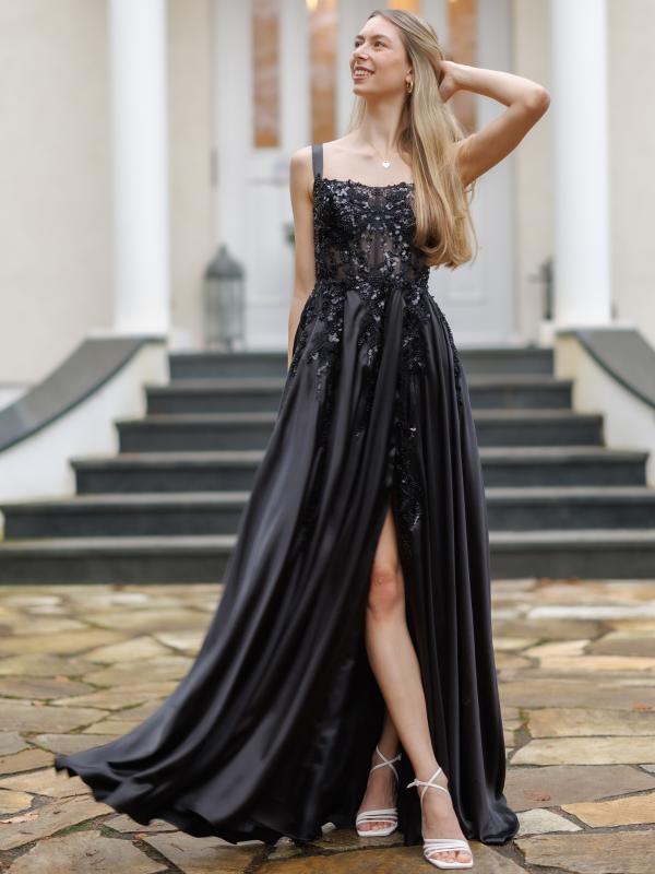 Abendkleid Mailin, schwarz v2