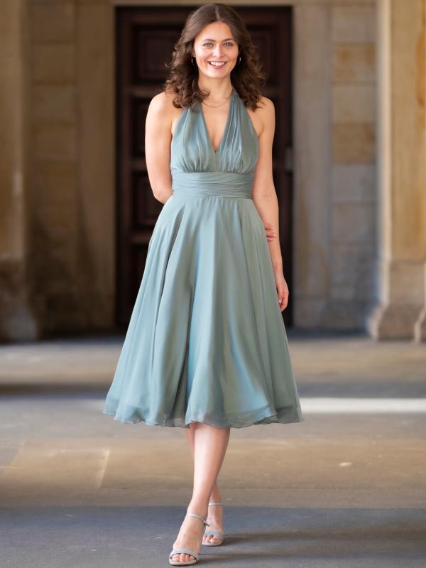 Cocktailkleid Mila, olivgrün v