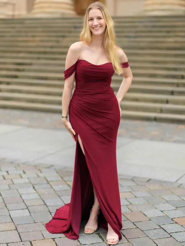 Abendkleid Nikolette, weinrot v