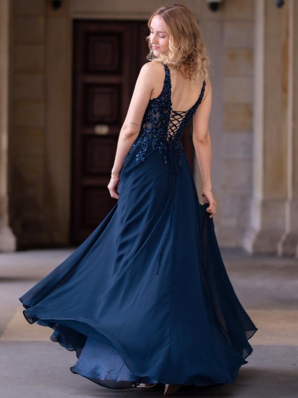 Abendkleid Alexis, dunkelblau s2