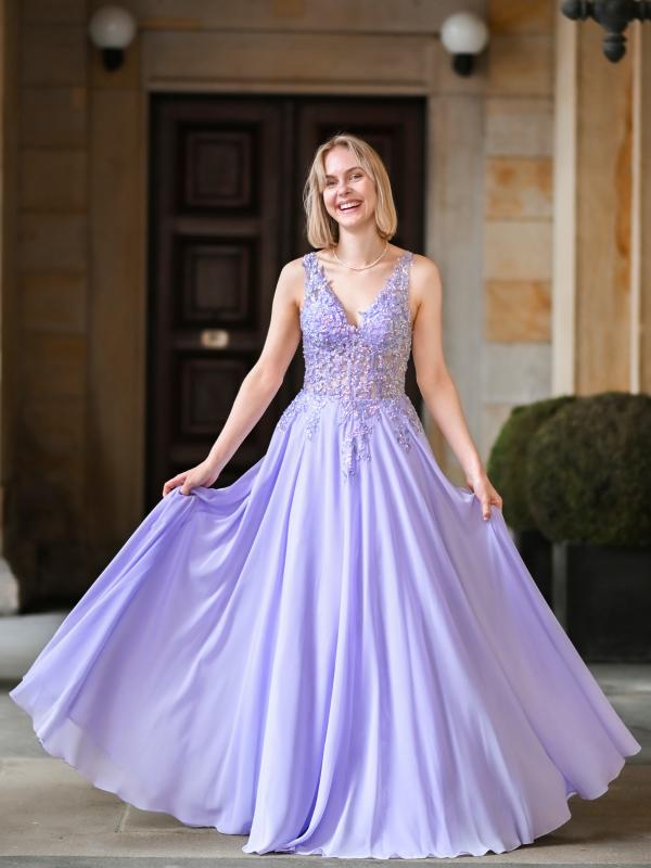 Abendkleid Alexis, flieder v2