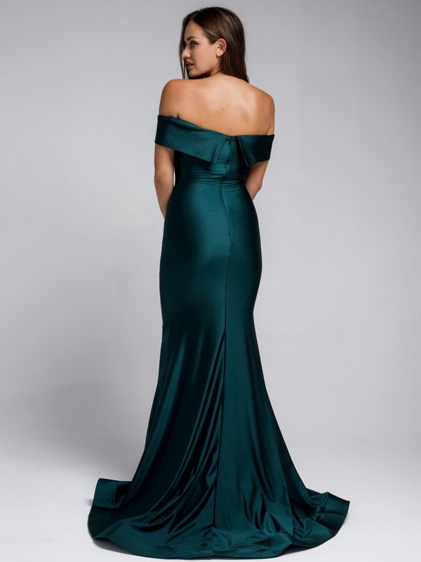 Figurbetontes Abendkleid Marissa, dunkelgrün h