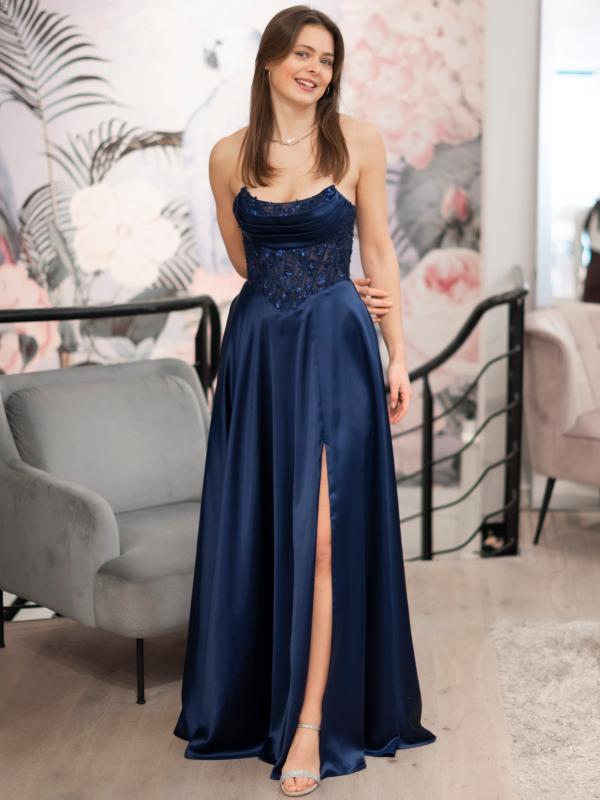Abendkleid Ariana, dunkelblau v