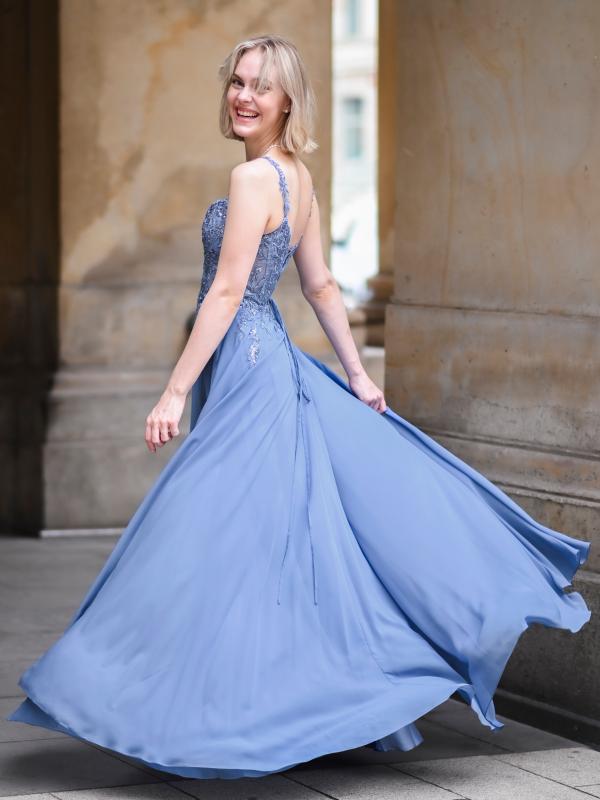 Abendkleid Luana, graublau s2