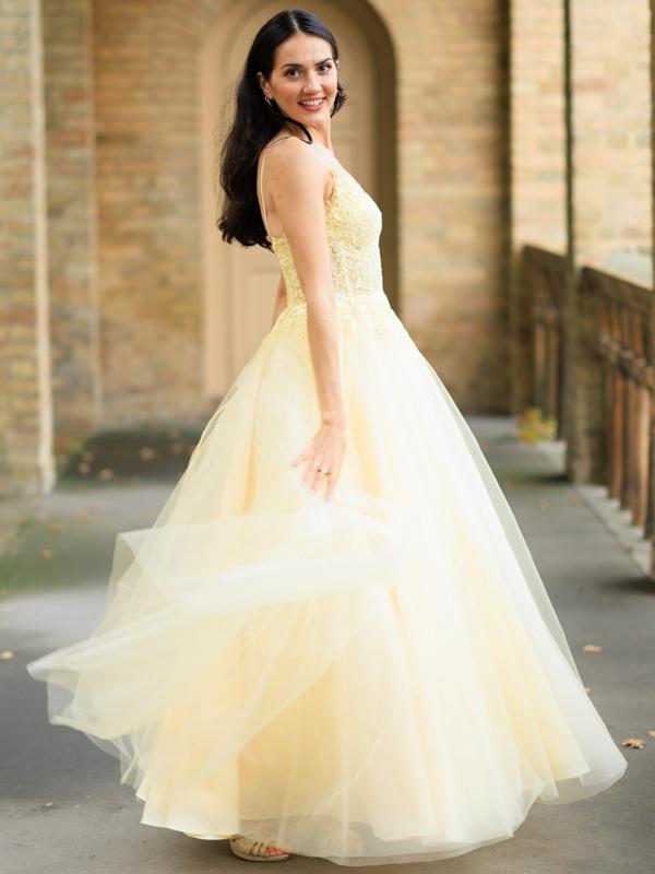 Ballkleid mit Tüll Sanja, gelb s