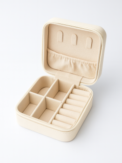 Reiseschmuckbox, weiß