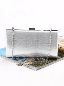 Clutch Capri, silber