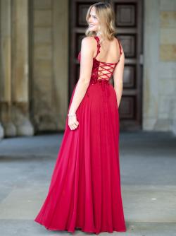 Abendkleid Lavinia, weinrot