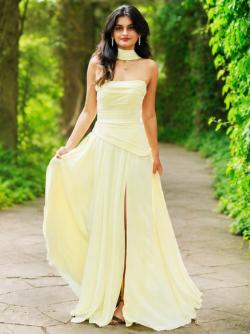 Abendkleid Aurora, gelb