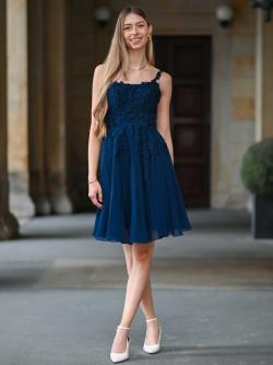 Cocktailkleid Marta, dunkelblau