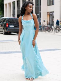 Abendkleid Frieda, salbeigrün