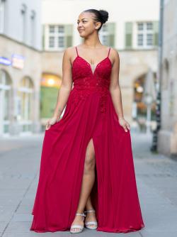 Abendkleid Athenica, weinrot