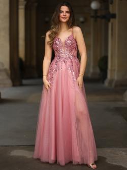 Ballkleid mit Tüll Serina, rosa