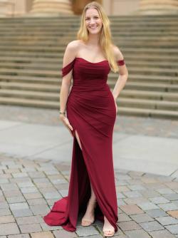 Abendkleid Nikolette, weinrot