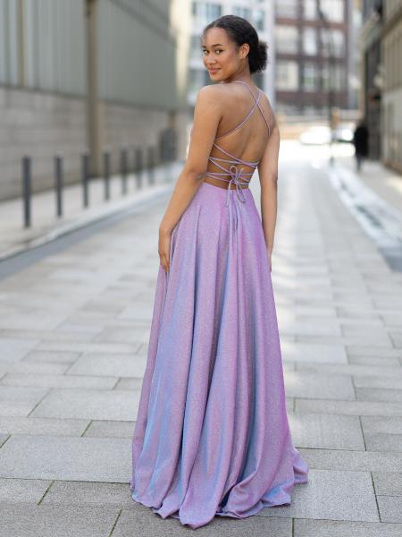 abendkleid lila