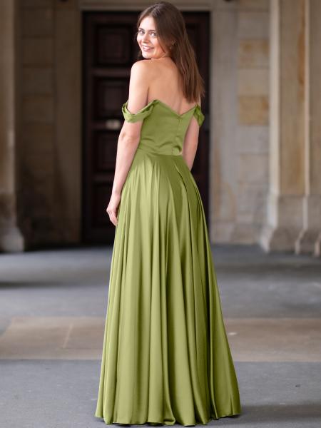 Abendkleid Belinda, olivgrün