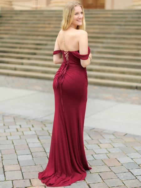 Abendkleid Nikolette, weinrot