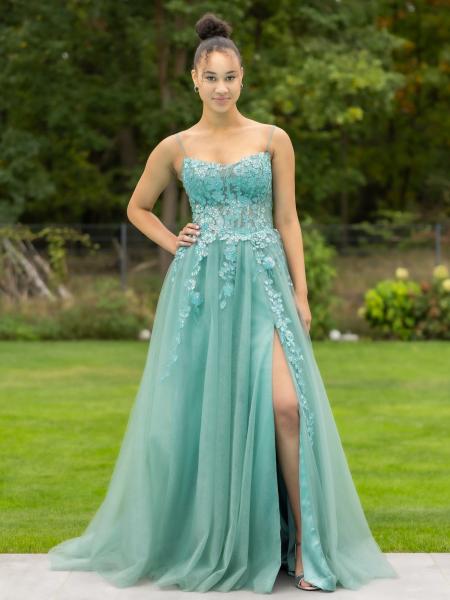 Ballkleid mit Tüll Cecilia, mint