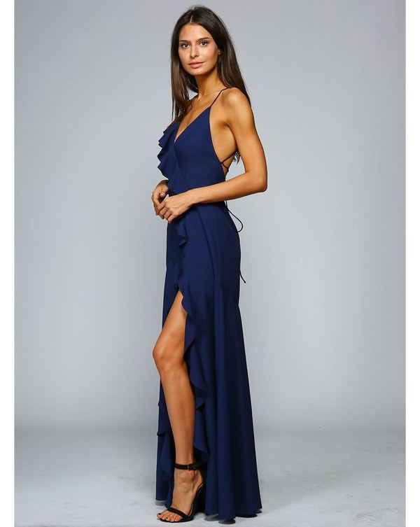 Abendkleid Muriel Blau kaufen| VIVIRY Abendkleider